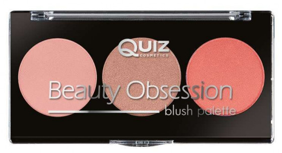 Quiz Cosmetics Beauty Obsession Palette Blush - Палетка рум'ян для обличчя