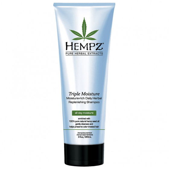 Hempz Triple Moisture Replenishing Shampoo - Інтенсивно зволожуючий шампунь для сухого волосся