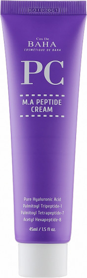 Cos De BAHA M.A. Peptide Cream - Антивіковий пептидний крем для обличчя