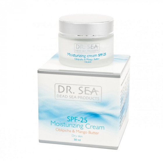 Dr. Sea Moisturizing Cream Oblipicha & Mango Butter SPF 25 - Зволожуючий крем з олією обліпихи і манго SPF 25