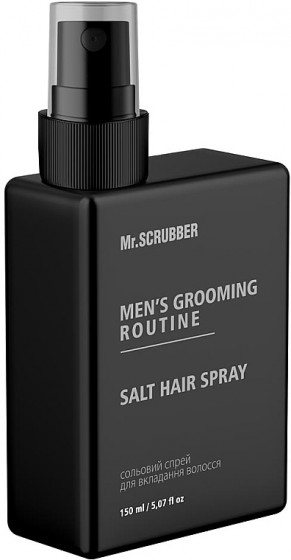 Mr.Scrubber Men's Grooming Routine Salt Hair Spray - Сольовий спрей для укладання волосся