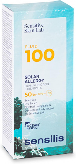 Sensilis Ultrafluido 100 Solar Allergy - Фотозахисний флюїд для фоточутливої ​​та реактивної шкіри - 1