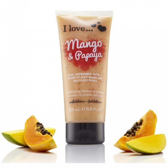 I Love Mango & Papaya Exfoliating Shower Smoothie - Крем-пілінг для душу "Манго і папайя" - 1