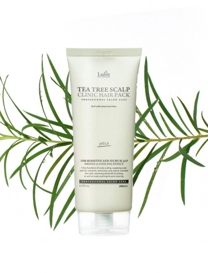 La'dor Tea Tree Scalp Clinic Hair Pack - Маска-пілінг для шкіри голови з чайним деревом - 2