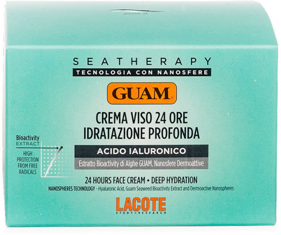 GUAM Seatherapy Crema Viso Idratante 24 ore - Крем для обличчя інтенсивне зволоження 24 години - 2