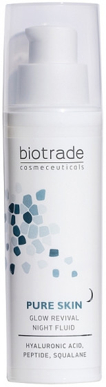 Biotrade Pure Skin Glow Revival Night Fluid - Нічний омолоджуючий флюїд з гіалуроновою кислотою та пептидами