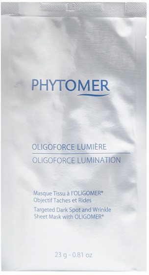 Phytomer Oligoforce Lumination Sheet Mask - Відновлююча, освітлююча тканинна маска проти зморшок і пігментних плям