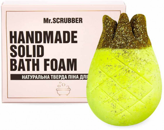 Mr.Scrubber Handmade Solid Bath Foam "Pineapple" - Натуральна тверда піна для ванни