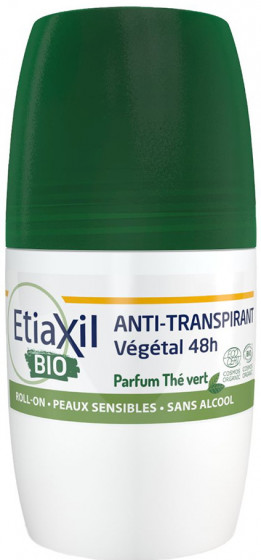 Etiaxil Antiperspirant Vegetal BIO 48H Green Tea - Кульковий органічний антиперспірант із зеленим чаєм