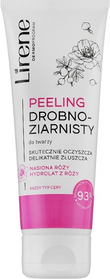 Lirene Dermo Program Peeling - Дрібнозернистий пілінг для обличчя з трояндою