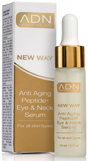 ADN New Way Anti Aging Peptide Eye&Neck Serum - Пептидна омолоджуюча сироватка для повік і шиї