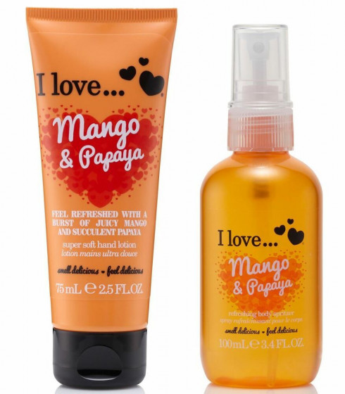 I Love Mango & Papaya Body Spritzer - Освіжаючий спрей для тіла "Манго і папайя" - 1