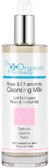 The Organic Pharmacy Rose & Chamomile Cleansing Milk - Очищуюче молочко для чутливої ​​шкіри