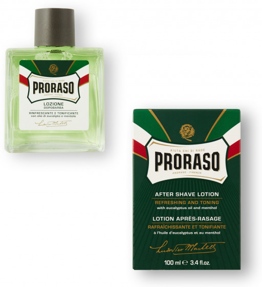 Proraso Green After Shave Lotion - Освіжаючий і тонізуючий лосьйон після гоління - 2