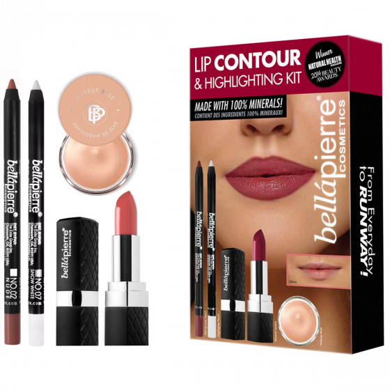 Bellapierre Lip Contour and Highlighting Kit - Набір для контурування губ Nude