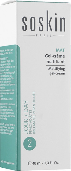 Soskin Mattifying Gel-Cream - Матуючий гель-крем для обличчя - 2