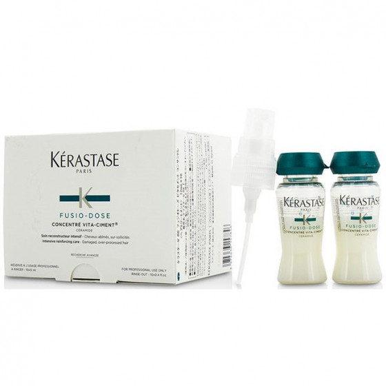 Kerastase Fusio Dose Concentre Vita-Ciment - Зміцнюючий концентрат для ослабленого і пошкодженого волосся