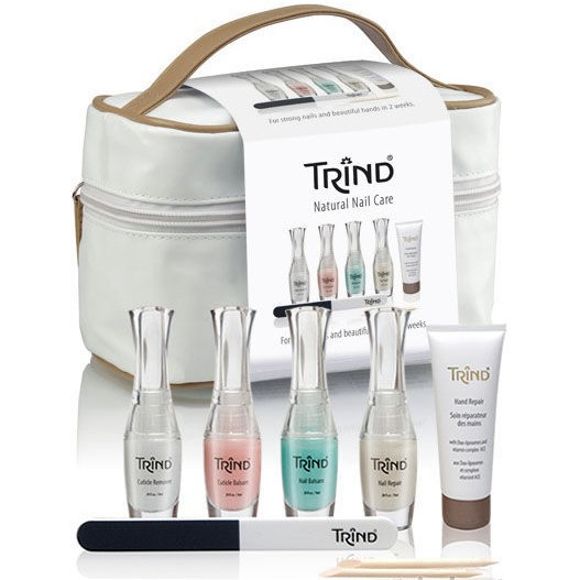 Trind Perfect System Set (Beauty Case) - Набір для комплексного догляду за нігтями і руками Ідеальна система (в косметичці)