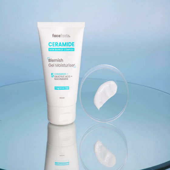 Face Facts Ceramide Skin Barrier Complex Blemish Gel Moisturiser - Зволожуючий гель з керамідами для запаленої шкіри обличчя - 1