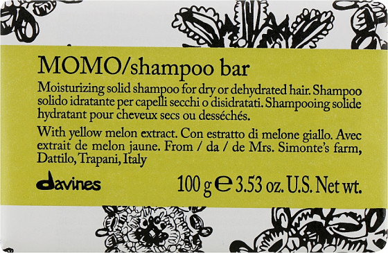 Davines Essential Haircare Momo Shampoo Bar - Твердий шампунь для сухого та зневодненого волосся