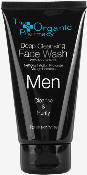 The Organic Pharmacy Men Deep Cleansing Face Wash - Засіб для глибокого очищення шкіри обличчя