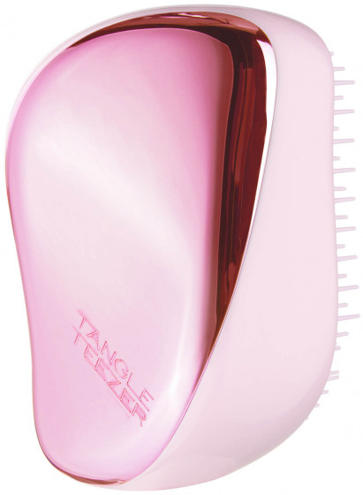 Tangle Teezer Compact Styler Baby Doll Pink Chrome - Гребінець для волосся - 1