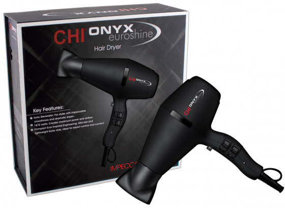 CHI Onyx Euro Shine Hair Dryer - Фен для волосся - 2