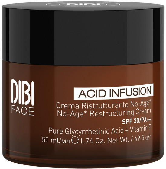 DIBI Acid Infusion No-Age Restructuring Cream SPF30 PA++ Glycyrrhetinic Acid + Vitamin F - Реструктуруючий крем з чистою гліциретиновою кислотою та вітаміном F