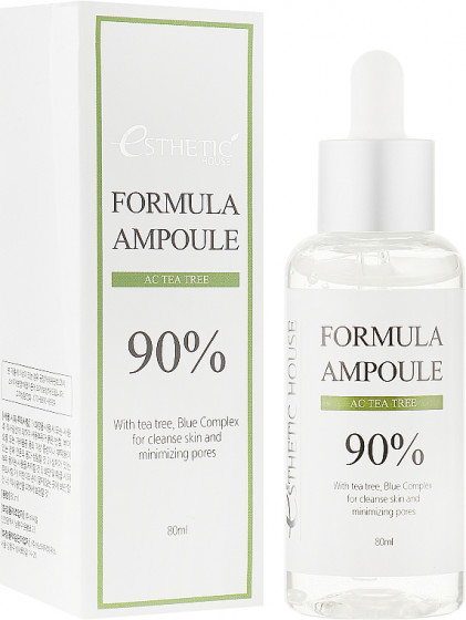 Esthetic House Formula Ampoule AC Tea Tree 90% - Антисептична сироватка з екстрактом чайного дерева