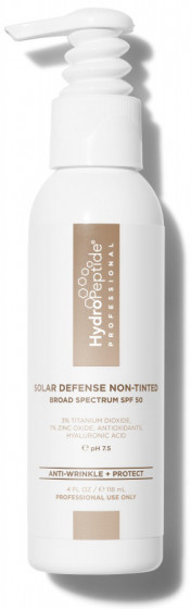 HydroPeptide Solar Defense Non-Tinted SPF50 - Зволожуючий та заспокійливий крем для обличчя без тонального ефекту