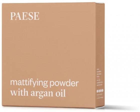 Paese Argan Oil Pressed Powder - Компактна матова пудра з аргановим маслом - 2