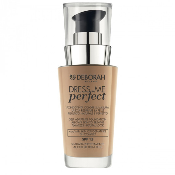 Deborah Dress Me Perfect SPF 15 - Легка тональна основа для обличчя №0 Fair Rose