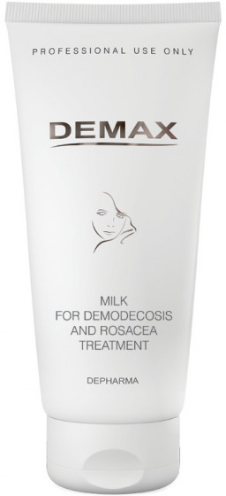 Demax Milk for demodecosis and rosacea treatment - Молочко для лікування демодекса (для чутливої ​​шкіри)