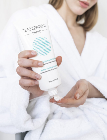 Transparent Clinic Active Firming Cream - Підтягуючий крем для тіла з центелою та органічним кремнієм - 1