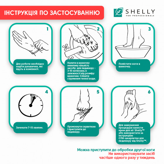 Shelly Spa Bath for Accelerated Preparation for Manicure and Pedicure "Soft Blade" - Спа-ванна для прискореної підготовки до манікюру та педикюру "М'яке лезо" - 3