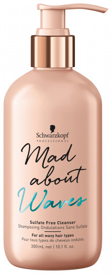 Schwarzkopf Professional Mad About Waves Sulfate Free Cleanser - Безсульфатний шампунь для хвилястого волосся