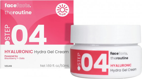 Face Facts The Routine Step.04 Hyaluronic Hydra Gel Cream - Крем-гель для обличчя з гіалуроновою кислотою