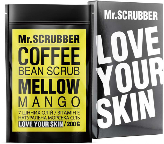 Mr.Scrubber Mellow Mango Coffee Bean Scrub - Кавовий скраб для тіла