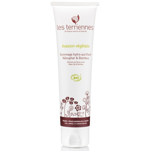 Les Terriennes Moisture purifying scrub Water lily & Bamboo - Зволожуючий очищуючий скраб для обличчя Лілія / Бамбук