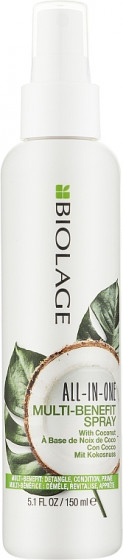 Matrix Biolage All-In-One Coconut Infusion Multi-Benefit Spray - Мультифункціональний спрей-догляд з кокосовим маслом для всіх типів волосся