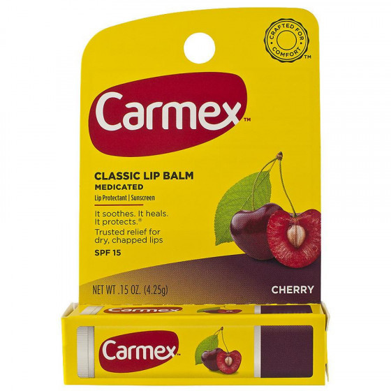 Carmex Lip Balm Stick Cherry SPF15 - Бальзам для губ з ароматом вишні в стике