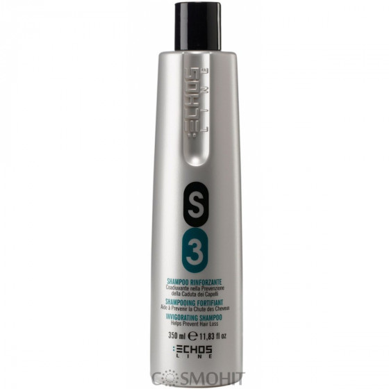 Echosline S3 Invigorating Shampoo - Зміцнюючий шампунь для тонкого волосся