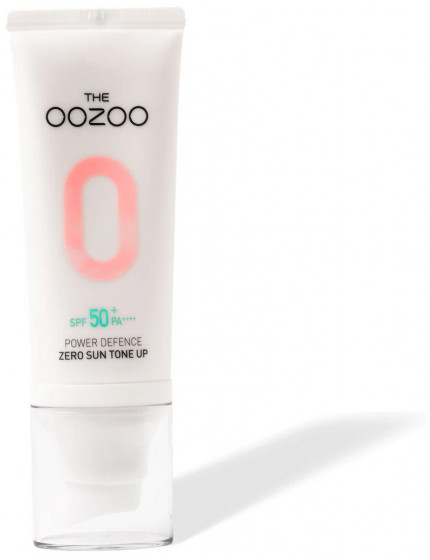 The Oozoo Power Defence Zero Sun Tone-up SPF50 PA++++ - Сонцезахисний крем, що вирівнює тон шкіри обличчя