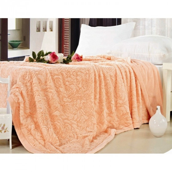 Arya Jasmine Black - Плед двоспальний мікрофібра з ефектом