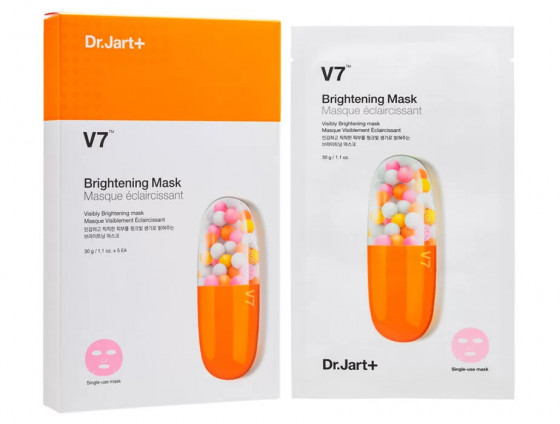 Dr. Jart+ V7 Brightening Mask - Освітлювальна маска з вітамінним комплексом