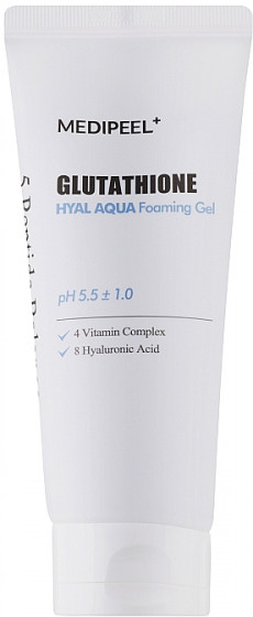 Medi Peel Glutathione Hyal Aqua Foaming Gel - Зволожуючий гель-пінка для вмивання обличчя