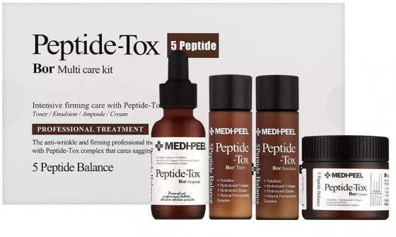 Medi Peel Peptide-Tox 5 Peptide Bor Multi Care Kit - Ліфтинг-набір засобів для підтяжки обличчя - 1