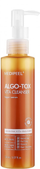 Medi Peel Algo-Tox Vita Cleanser Vegan Lemon - Гель для глибокого очищення обличчя з екстрактом лимона