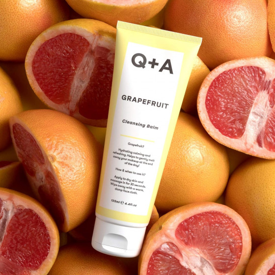 Q+A Grapefruit Cleansing Balm - Очищуючий бальзам для обличчя з грейпфрутом - 3