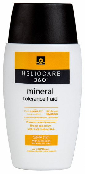 Cantabria Heliocare 360º Mineral Tolerance Fluid SPF50 - Сонцезахисний мінеральний крем-флюїд для чутливої ​​шкіри